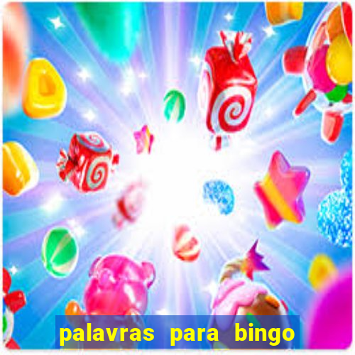 palavras para bingo cha de bebe